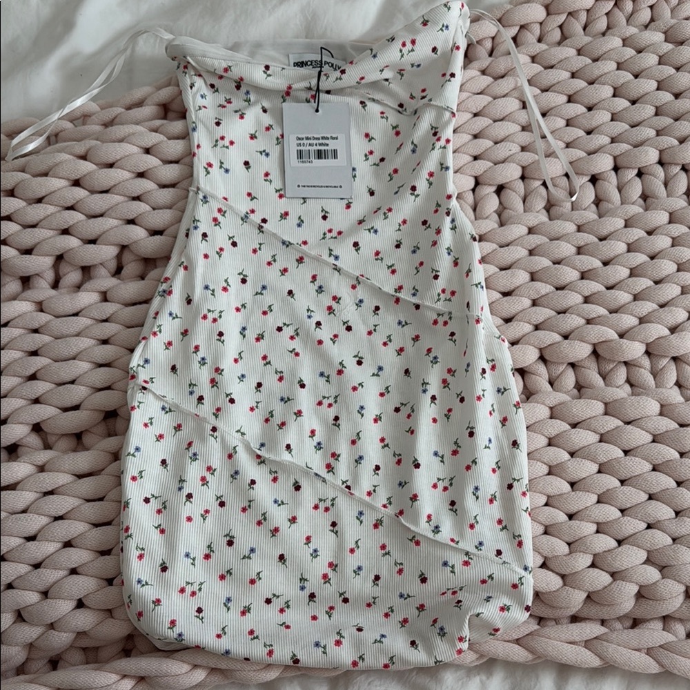 White Floral Women Top